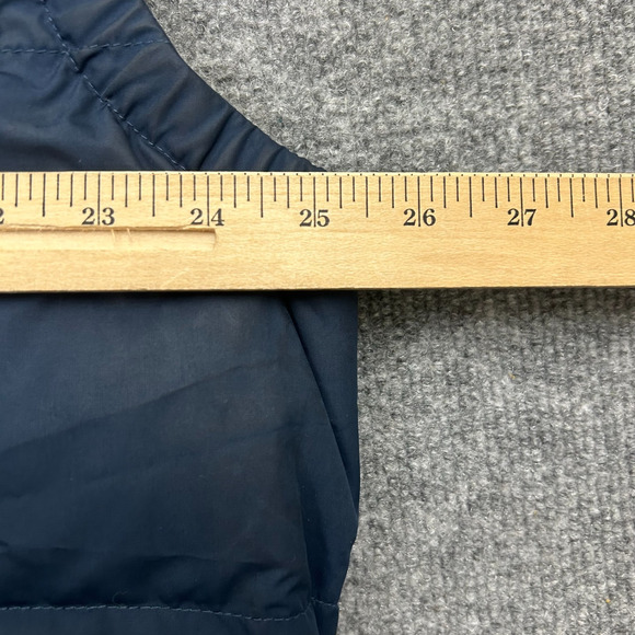 Polo Ralph Lauren Men's XL Navy Blue Down Puffer Hooded Vest Zip Snap - Picture 6 of 8